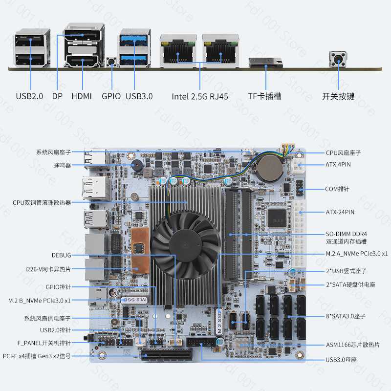 I5 8265UES 8 Bay SATA 6Gbps NA – Nas Motherboard 8 Sata Mini Itx Bewertung und Preis